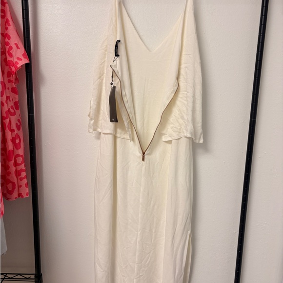 NWT Zara Women’s Fine strap Maxi Dress Size M spaghetti strap Summer Cocktail - Picture 7 of 7